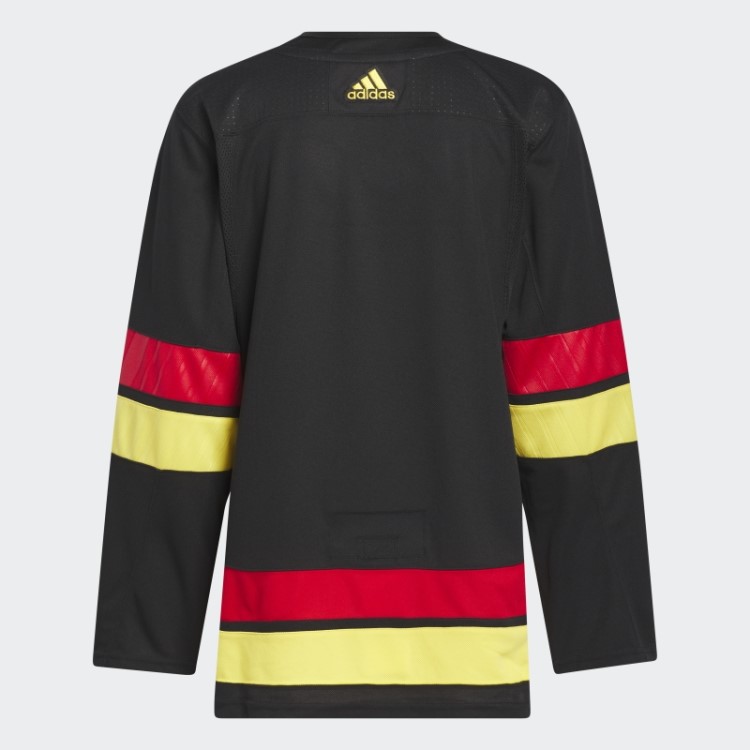 Camisa Preta Canucks Terceira Autêntica Adidas