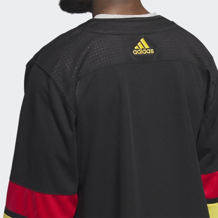Camisa Preta Canucks Terceira Autêntica Adidas