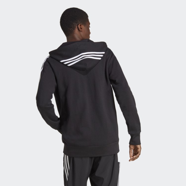 Adidas Essentials Moletom French Terry Com As Três Listras E Zíper Branco