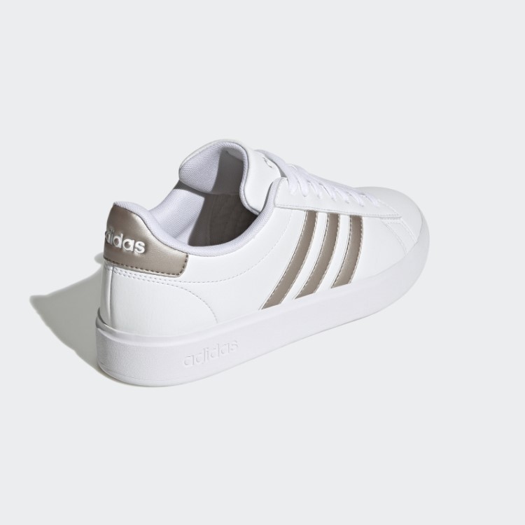 Adidas Grand Court Cloudfoam Estilo De Vida Court Comfort Shoes Platinum Metallic