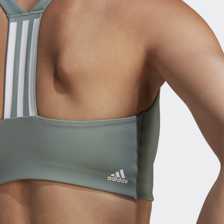 Sutiã De Treinamento De Suporte Médio Adidas Powerimpact Moda Branca