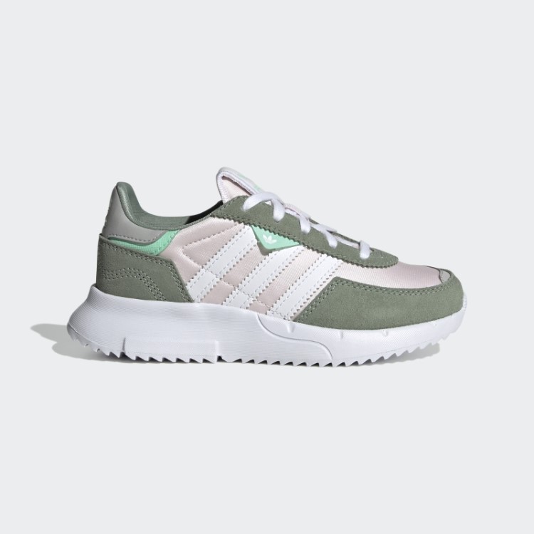 Elegantes Sapatos Adidas Retropy F2 Verdes Prateados