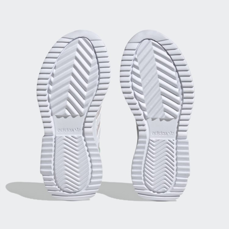 Elegantes Sapatos Adidas Retropy F2 Verdes Prateados