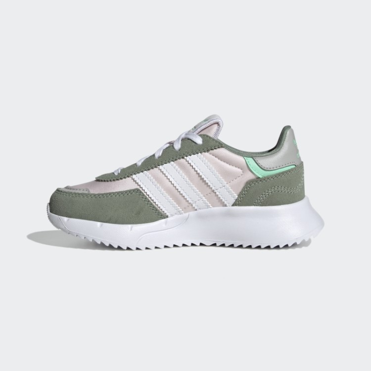 Elegantes Sapatos Adidas Retropy F2 Verdes Prateados