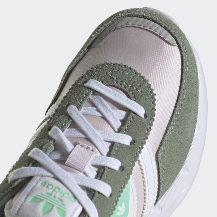 Elegantes Sapatos Adidas Retropy F2 Verdes Prateados