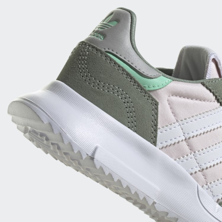 Elegantes Sapatos Adidas Retropy F2 Verdes Prateados