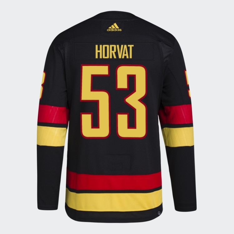 Canucks Horvat Terceira Camisa Autêntica Adidas Preto