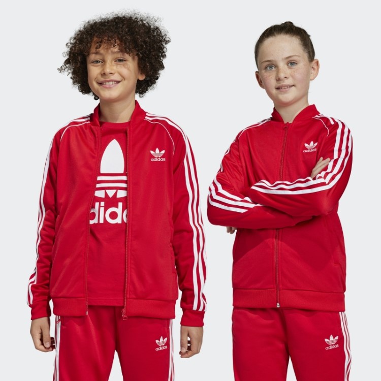Top De Corrida Adicolor Sst Adidas Escarlate