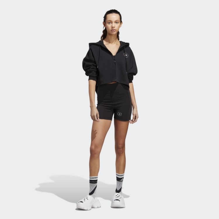 Moletom Cropped Preto Fashion Adidas By Stella Mccartney