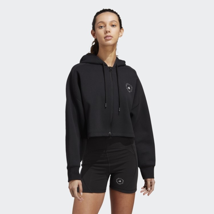 Adidas By Stella Mccartney Moletom Cropped Fashion Preto