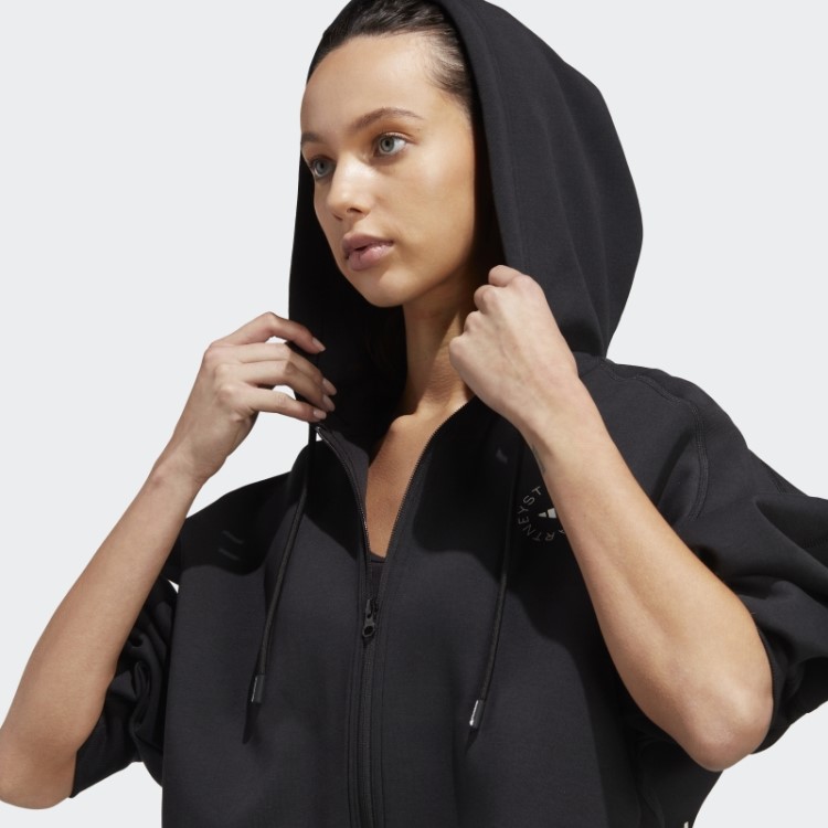 Adidas By Stella Mccartney Moletom Cropped Fashion Preto