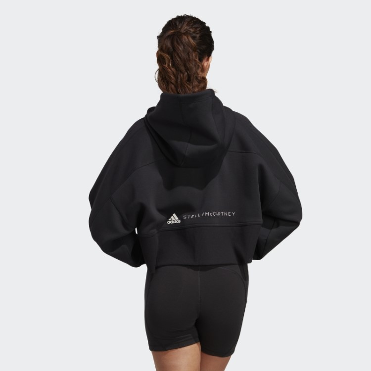 Adidas By Stella Mccartney Moletom Cropped Fashion Preto