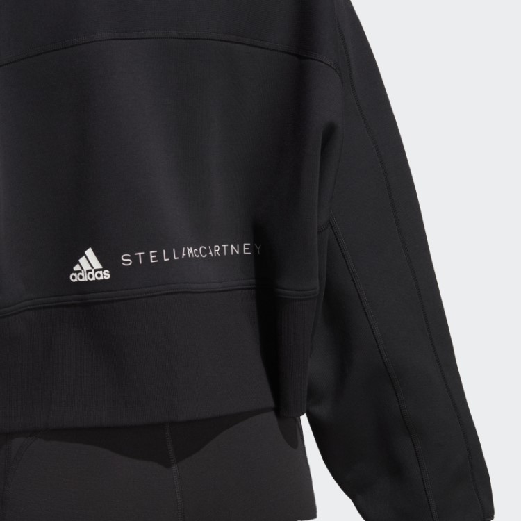 Adidas By Stella Mccartney Moletom Cropped Fashion Preto