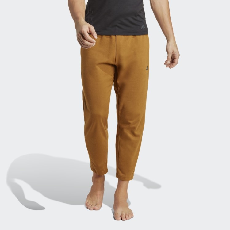 Calça De Treinamento Base De Ioga Adidas Bronze