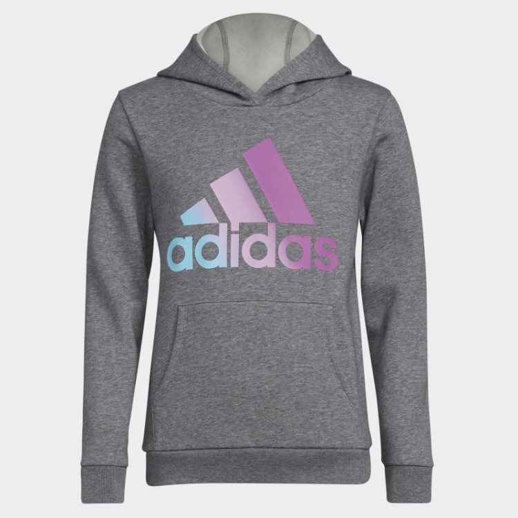 Moletom Com Capuz De Lã Gráfico Cinza Médio (tamanho Estendido) Adidas
