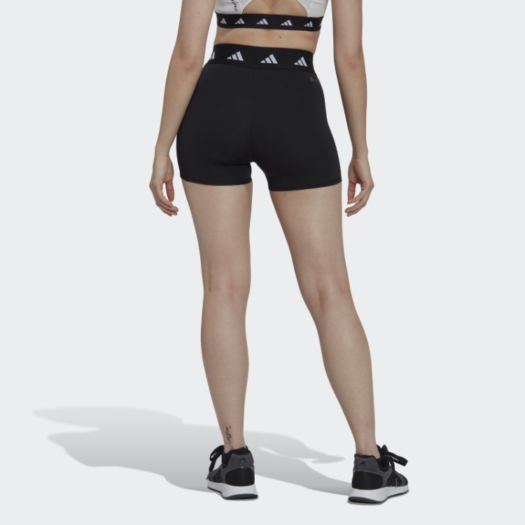 Leggings Curtas De 3 Polegadas Pretas Techfit Adidas