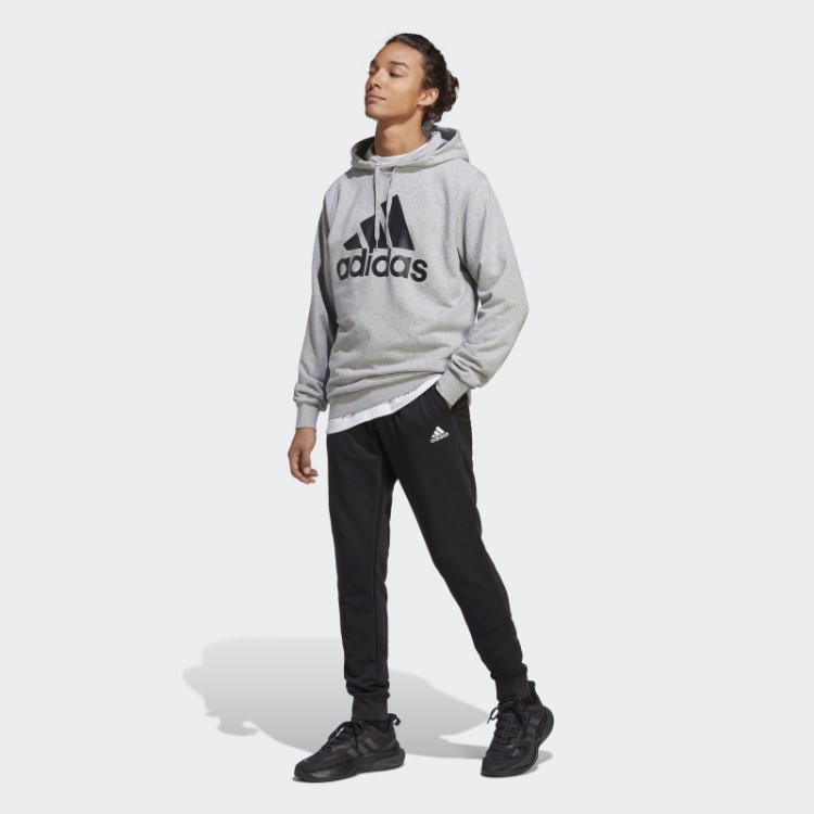 Adidas Agasalho Cinza Médio Grande Logo Terry