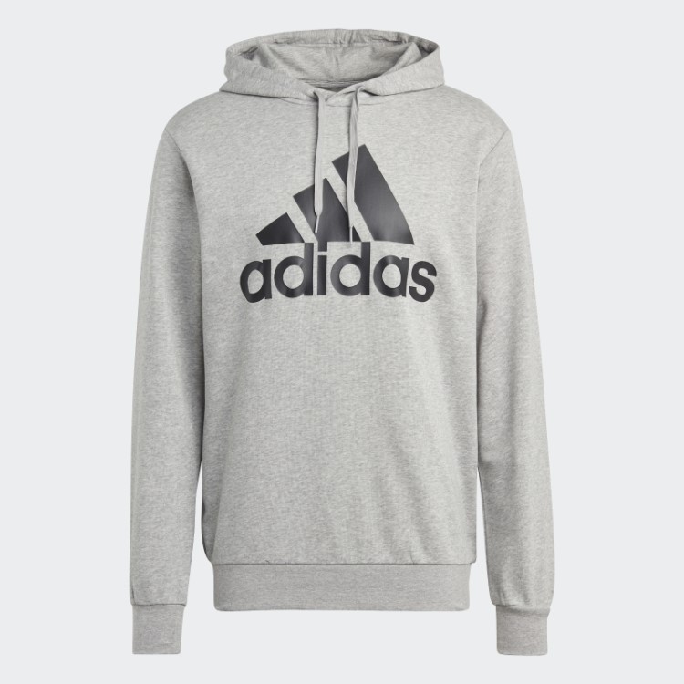 Adidas Agasalho Cinza Médio Grande Logo Terry