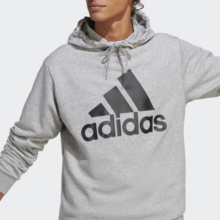 Adidas Agasalho Cinza Médio Grande Logo Terry