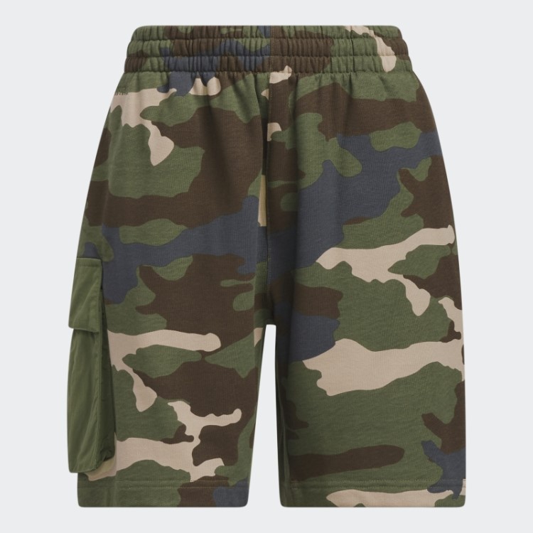 Bermuda Felpuda Adidas Com Estampa Camuflada (todos Os Gêneros)