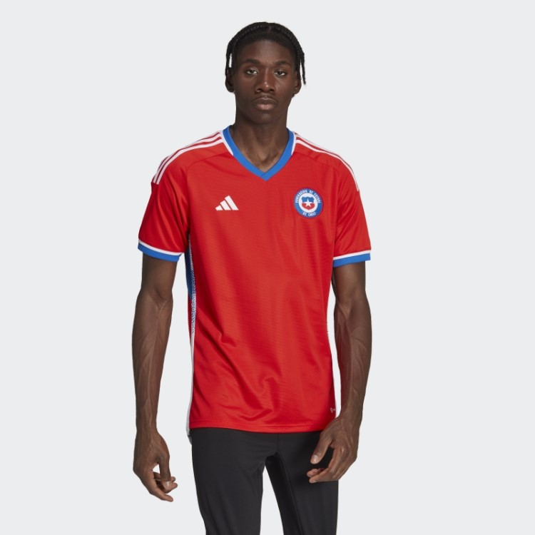 Camisa Vermelha Chile 22 Home Adidas Fashion