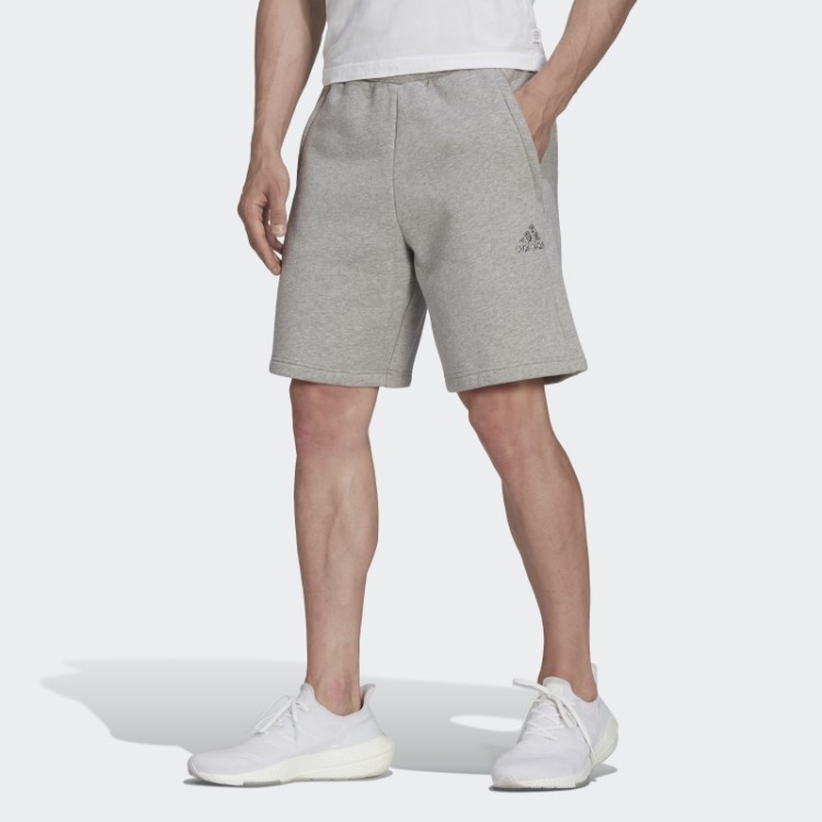 Escudo De Lã Reciclada De Estádio Cinza Médio De Shorts Esportivos Adidas