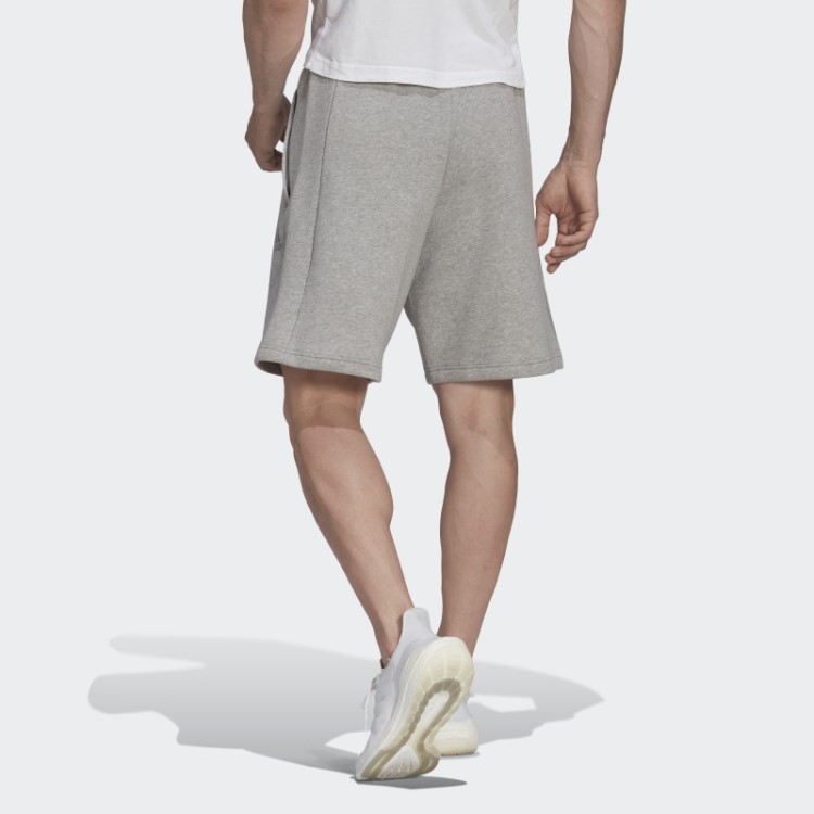 Escudo De Lã Reciclada De Estádio Cinza Médio De Shorts Esportivos Adidas
