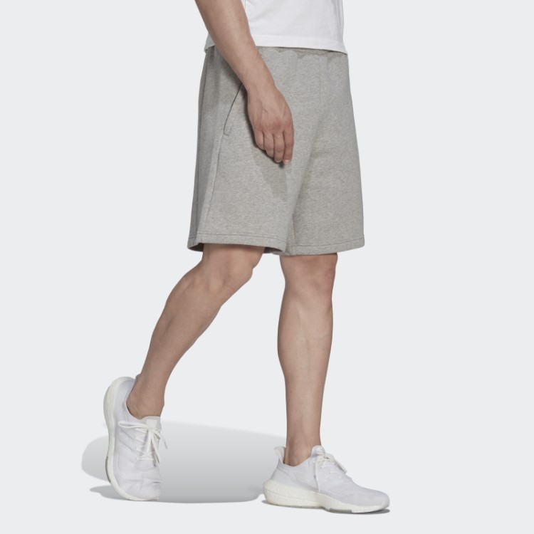 Escudo De Lã Reciclada De Estádio Cinza Médio De Shorts Esportivos Adidas
