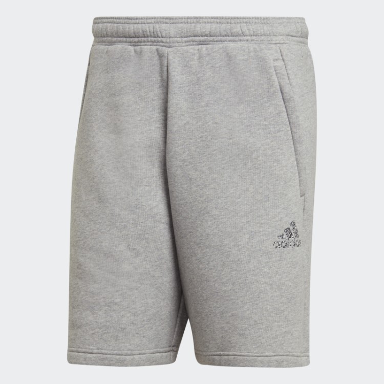 Escudo De Lã Reciclada De Estádio Cinza Médio De Shorts Esportivos Adidas