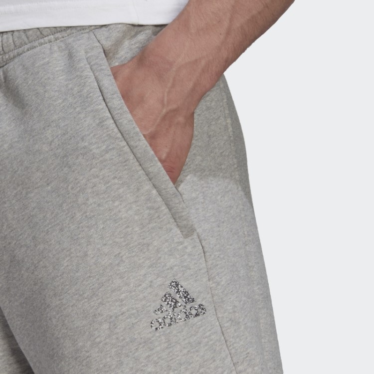 Escudo De Lã Reciclada De Estádio Cinza Médio De Shorts Esportivos Adidas