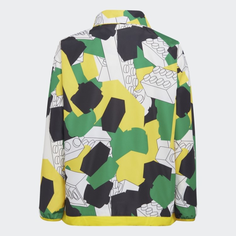 Blusão Branco Adidas X Classic Lego Com Meio Zíper Quente