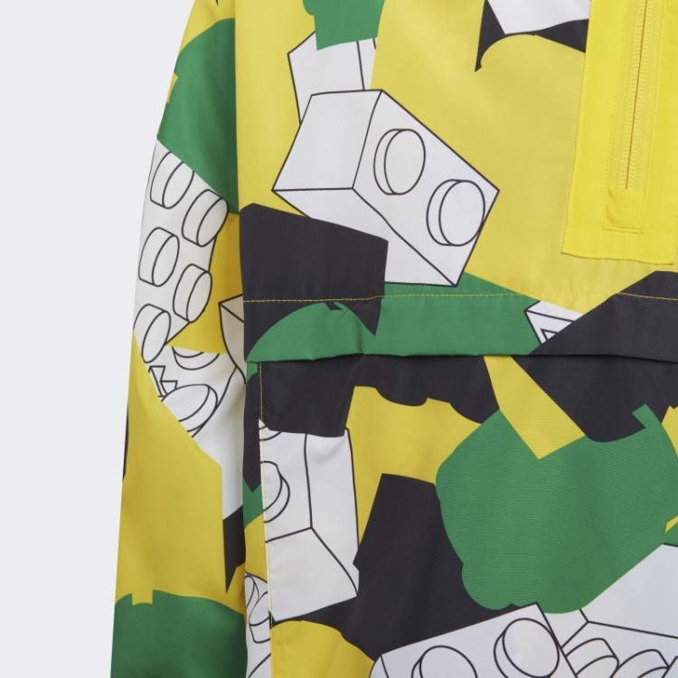 Blusão Branco Adidas X Classic Lego Com Meio Zíper Quente