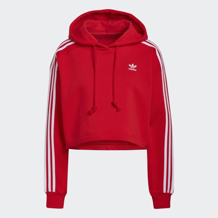 Moletom Vermelho Adicolor Classics Crop Da Adidas