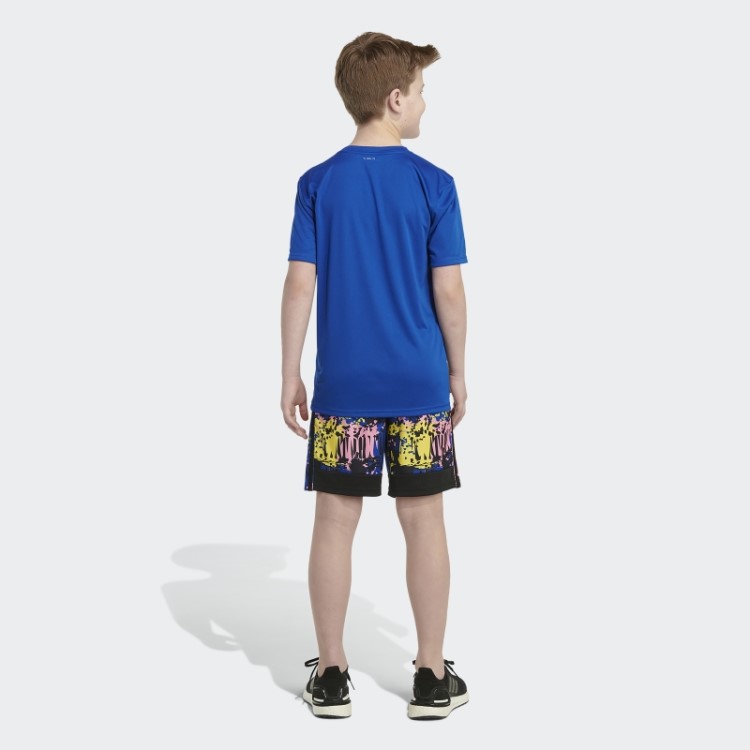 Short Azul Royal Adidas Back To Nature Com Estampa Allover