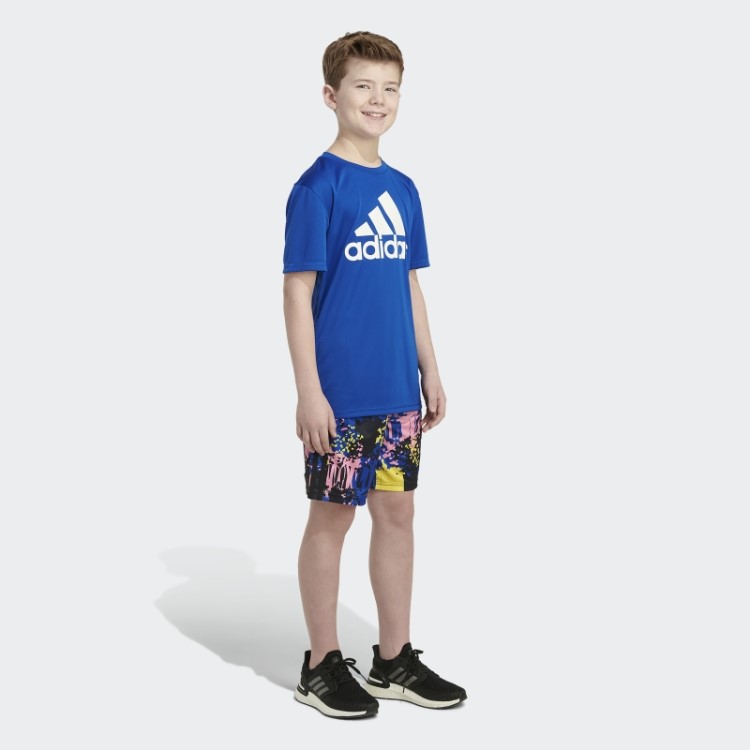 Short Azul Royal Adidas Back To Nature Com Estampa Allover