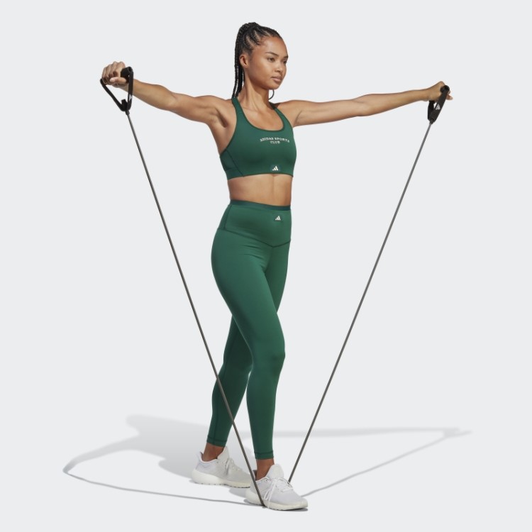 Legging Verde 7/8 De Cintura Alta Clube Esportivo Adidas