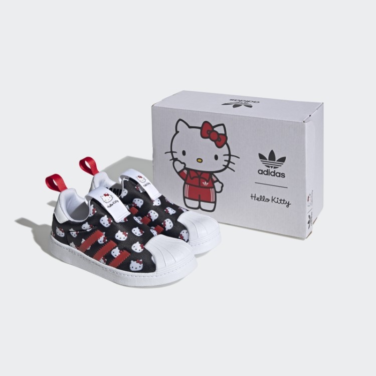 Sapatos Hello Kitty Superstar 360 Branco Adidas
