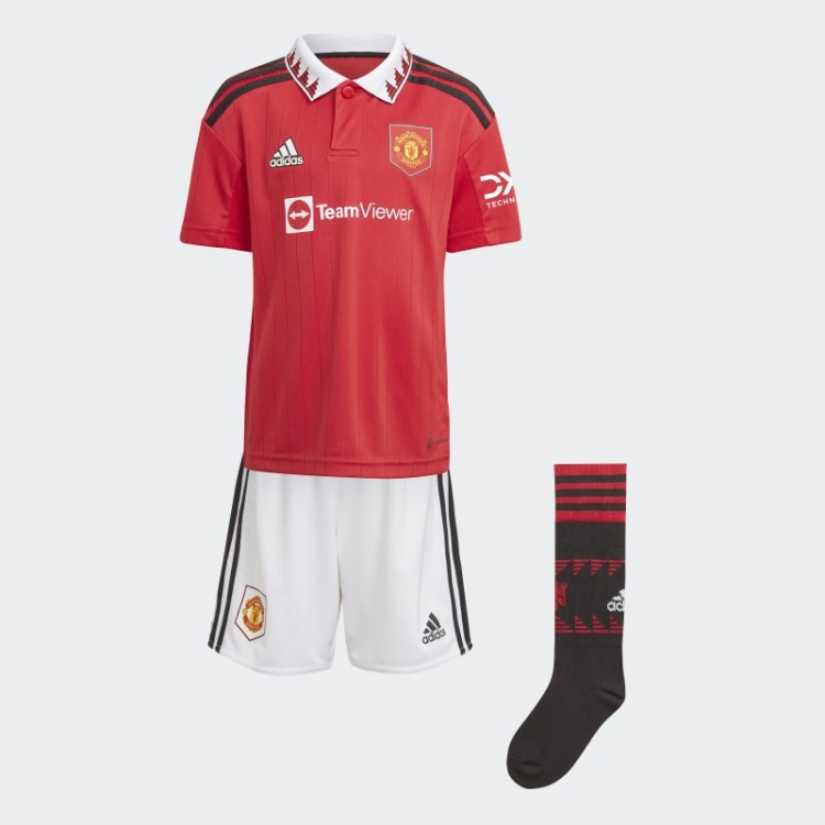 Adidas Manchester United 22/23 Home Mini Kit Branco