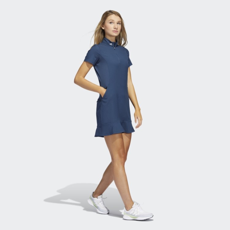 Vestido De Babados Adidas Marinho