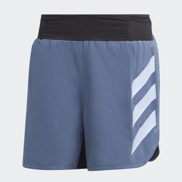 Bermuda De Corrida Adidas Terrex Agravic Em Aço