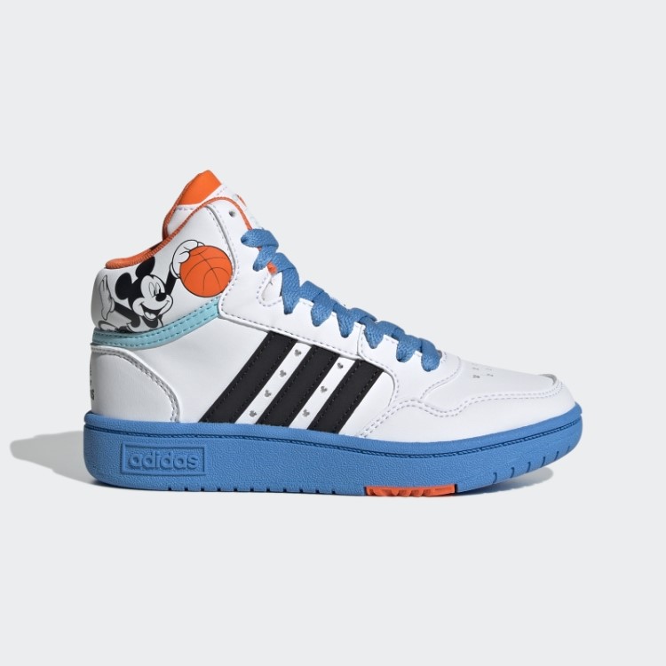 Tênis Adidas Mickey Mid Hoops Preto
