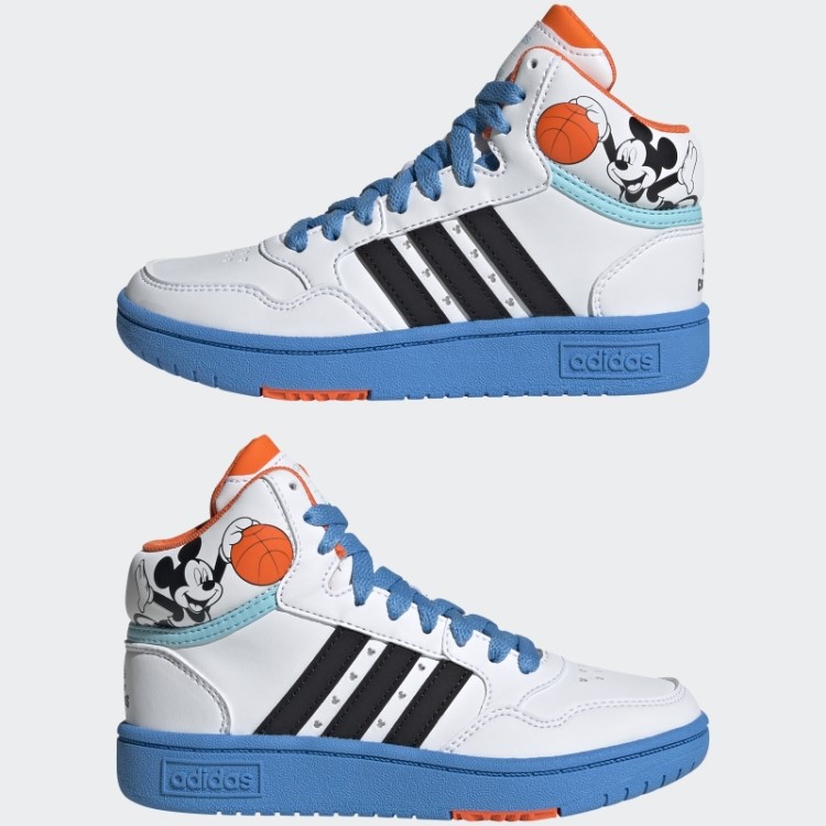 Tênis Adidas Mickey Mid Hoops Preto