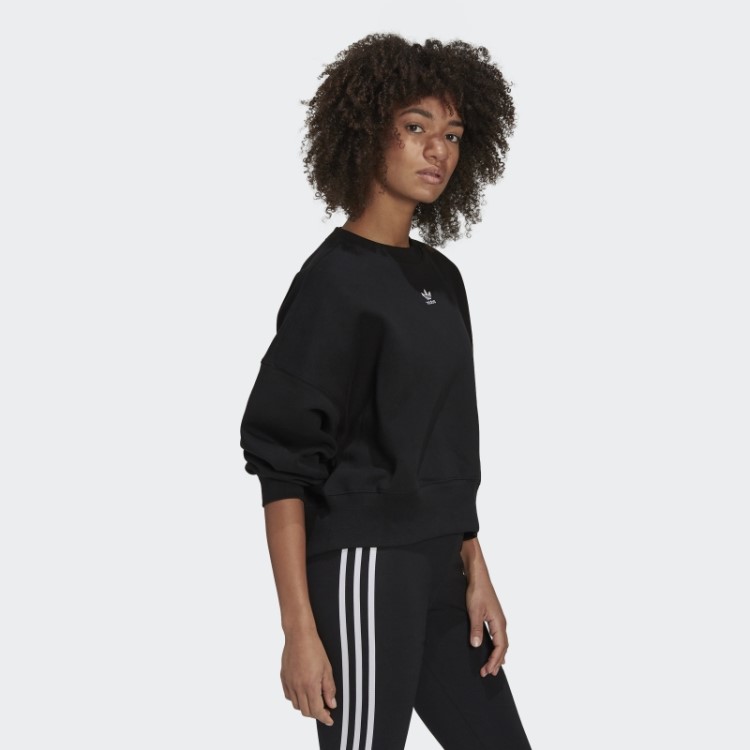 Adidas Moletom De Lã Preto Adicolor Essentials