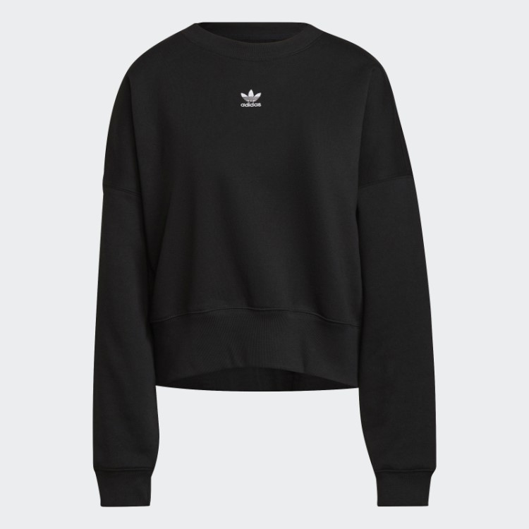 Adidas Moletom De Lã Preto Adicolor Essentials