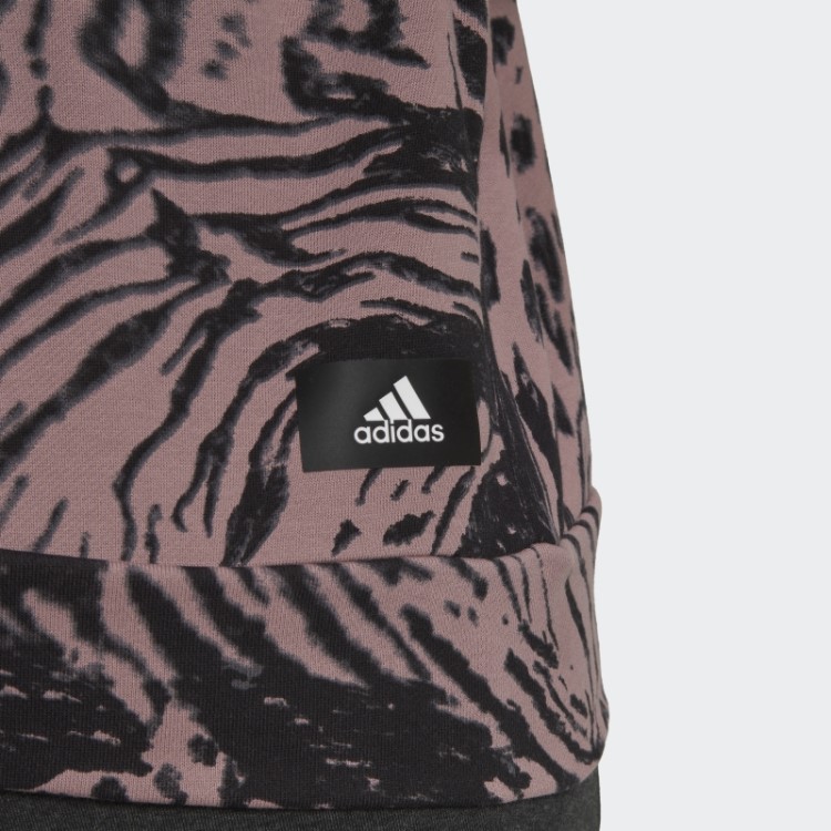 Moletom Com Capuz Roxo Future Icons Animal Print Da Adidas (tamanho Grande)
