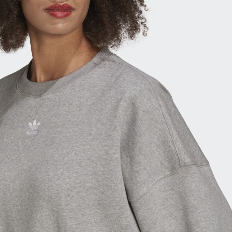 Moletom De Lã Adicolor Essentials Cinza Médio Adidas