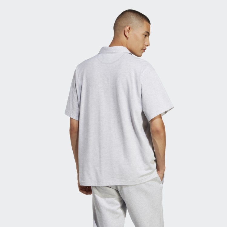 Camisa Polo Premium Essentials Cinza Claro Urze Adidas