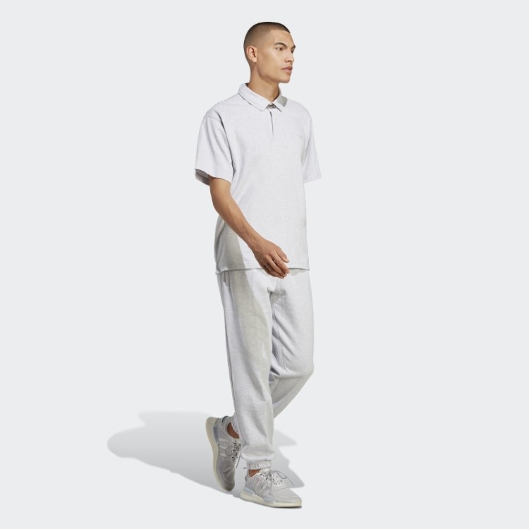 Camisa Polo Premium Essentials Cinza Claro Urze Adidas