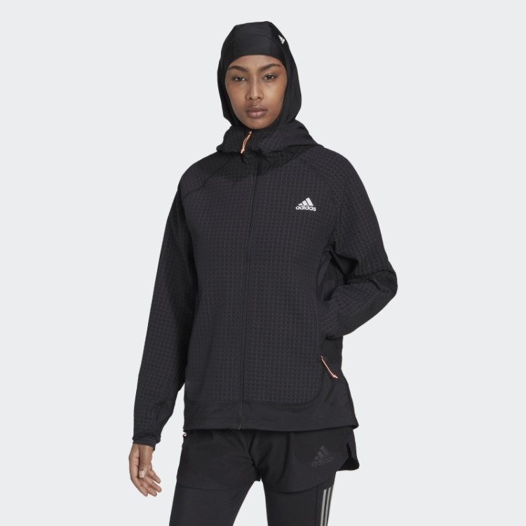 Jaqueta Soft Shell De Corrida X-city Preta Adidas