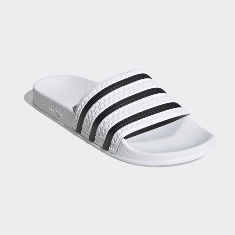 Adidas Adilette Desliza Branco/preto